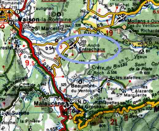 Entrechaux Les 3 Rivieres